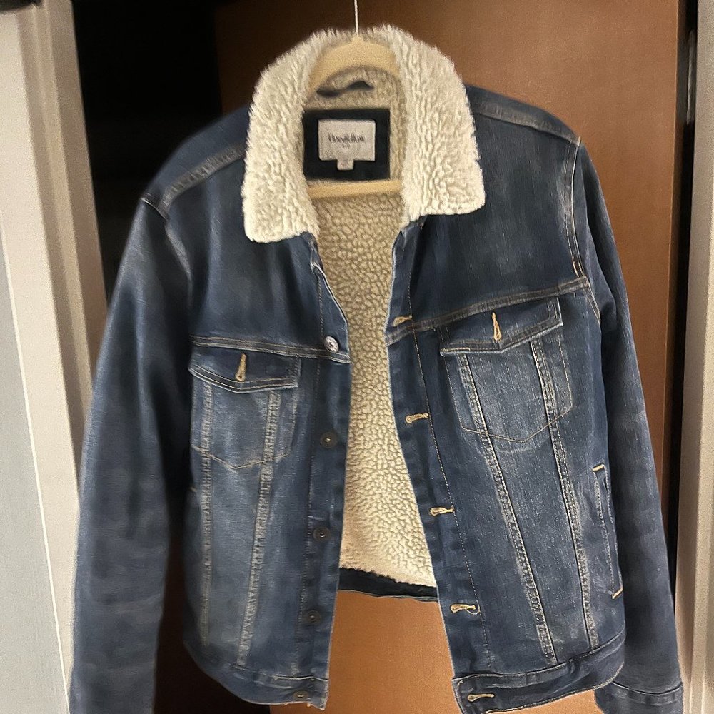 Goodfellow Medium lined Denim Jean Trucker Jacket